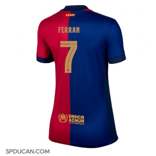 Zenski Nogometni Dres Barcelona Ferran Torres #7 Domaci 2024-25 Kratak Rukav